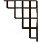 Ekena Millwork Diane Wrought Iron Bracket, (Triple center brace), Antiqued Bronze 2"W x 10"D x 12"H BKTM02X10X12TDIABZ - alternate 7
